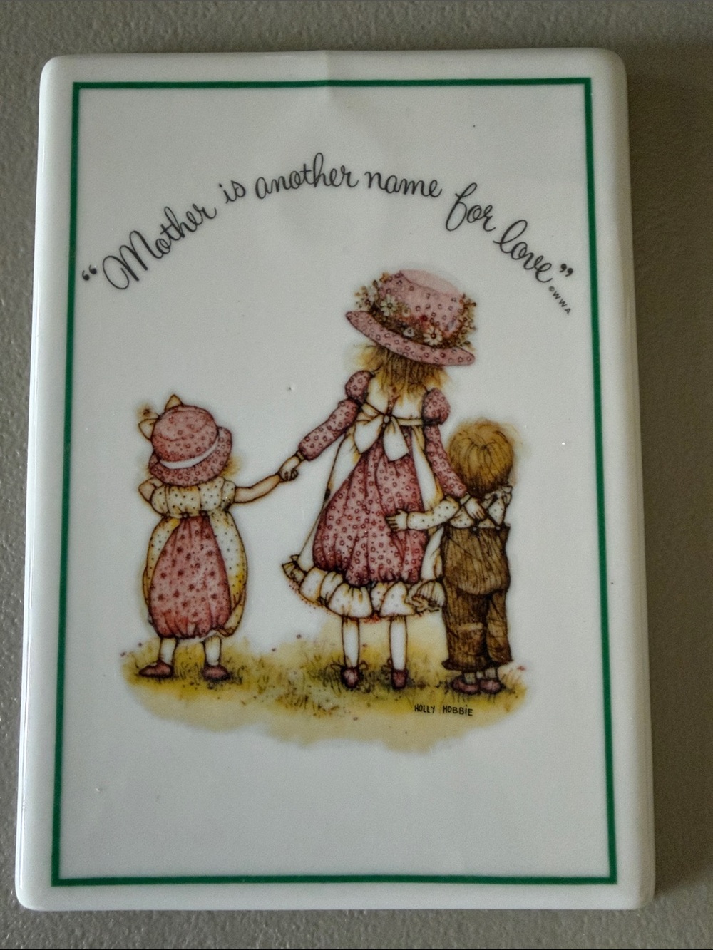 Holly Hobbie Mother Is Another Name For Love Porcelain Plate